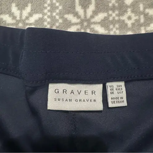 Susan Graver NWOT Tall LK Fusion Pull-On Crop Pant Navy Size 3X Tall - Image 6