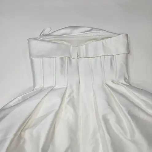 Rebecca Vallance Cristine Strapless Mini in Ivory White Size 2