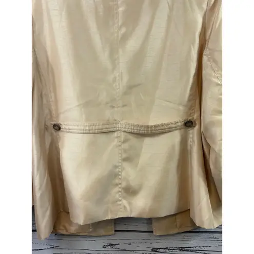 Susan Graver Women's Blazer 1X Beige