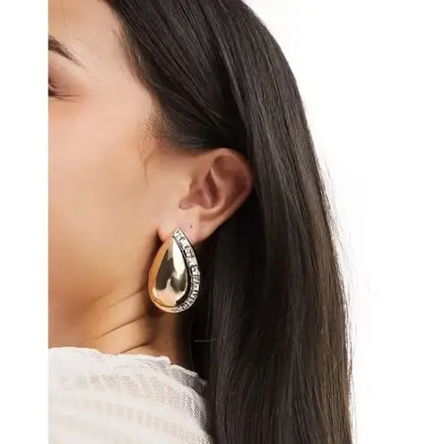 8 Other Reasons Teardrop Earrings in Gold & Green One Size Womens