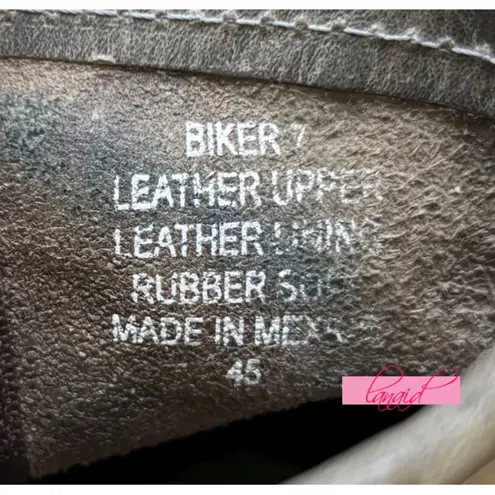 FREEBIRD by Steven Freebird Steven Biker Stone Leather Distressed Ankle Moto Edgy Combat Lug Sole 7