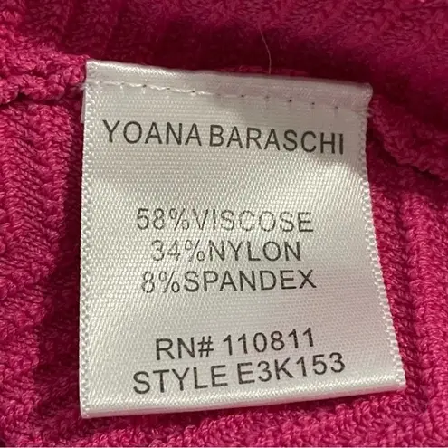 Yoana Baraschi Hot Pink Fit and Flare Sleeveless Dress Size Medium