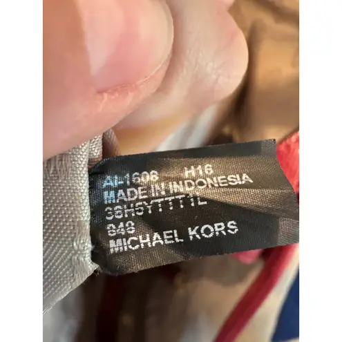 Michael Kors  Jet Set Large Saffiano Leather Tote – Deep Red