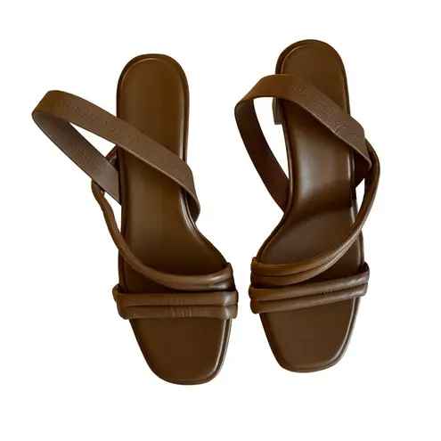 Caslon  Women's Lennyn Tan Cognac Slingback
Sandals Size 12