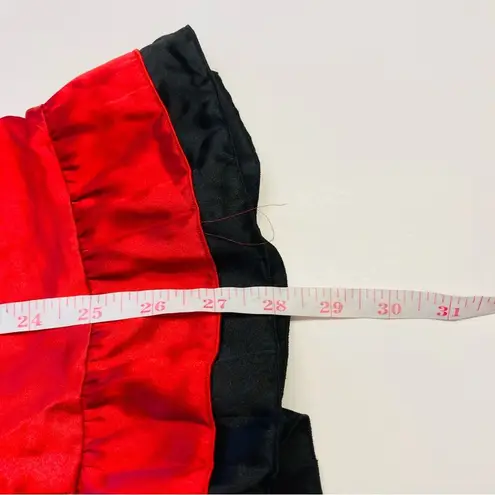 Fredrick’s Of Hollywood Teddy Slip Satin Lace Silky Lingerie Gown Size 38 Red Pink Size L