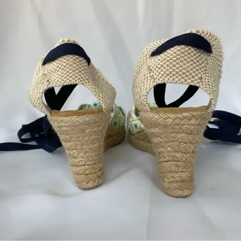 J.Crew Almost New  Marianne Espadrilles Wedge Sandals in Clover Burst Color Sz 9 - Image 6