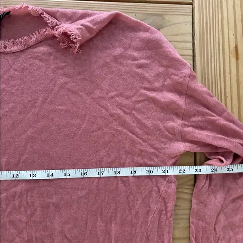 Pink Ribbed Blouse with Full