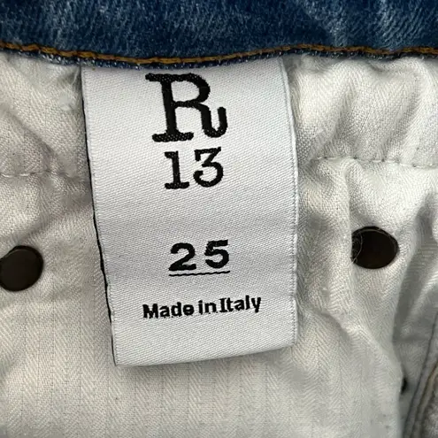 R13 Boy Skinny Emerson Jeans | Medium Blue Denim Wash | 25