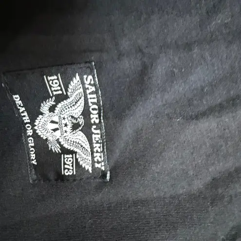 Sailor Jerry Black T Shirt Tattoo Graphic Print Men's Size S