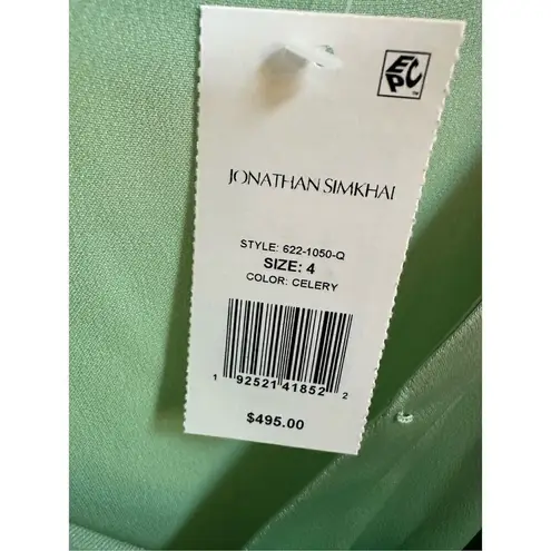 Jonathan Simkhai Edna Off the Shoulder Mini Dress Size 4 Green