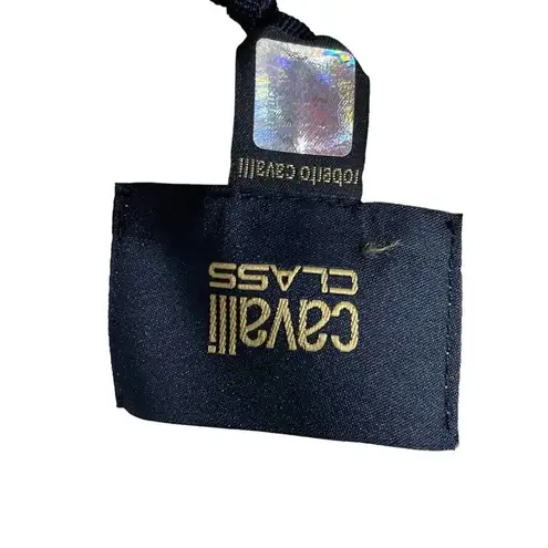 Roberto Cavalli Class Tess Fringed Snake Dress Size 44 / US 8