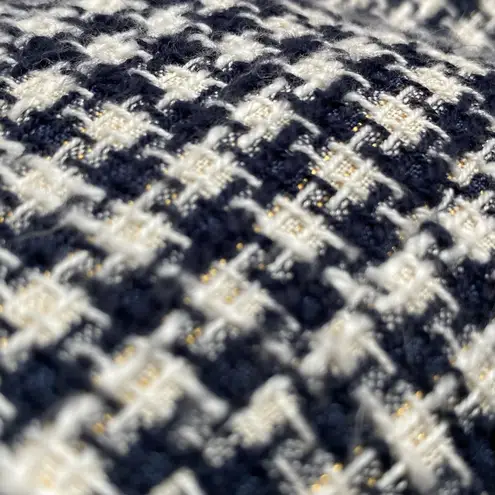 Red Valentino Navy Houndstooth Blazer Blue