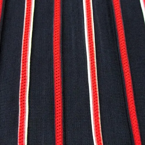 Sandro NWT Loukas in Blue Red White Ribbed Knit Maxi Skirt 2 / 38 / US 4-6