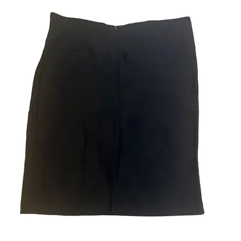 Poetry Anthropologie Black Classic Pencil Skirt Stretch Lined Medium Secretary