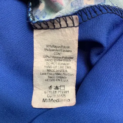 PaperMoon for stitch fix Aztec blue blouse sz M