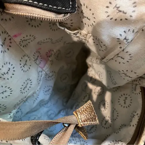 Myra Bag Canvas and Leather Shoulder Bag with Tango Print S