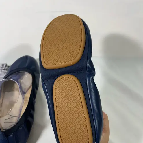 YOSI NEW YORK FOLDABLE BALLET FLATS TRAVEL WOMEN NAVY BLUE SZ 10 NEW