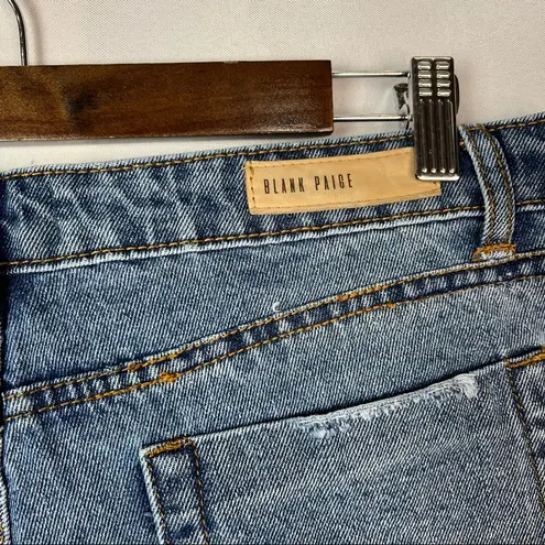 Blank Paige Medium Wash Distressed Denim Shorts L