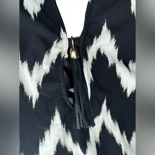 La Blanca Night Waves One Piece Halter Swimsuit Size 6