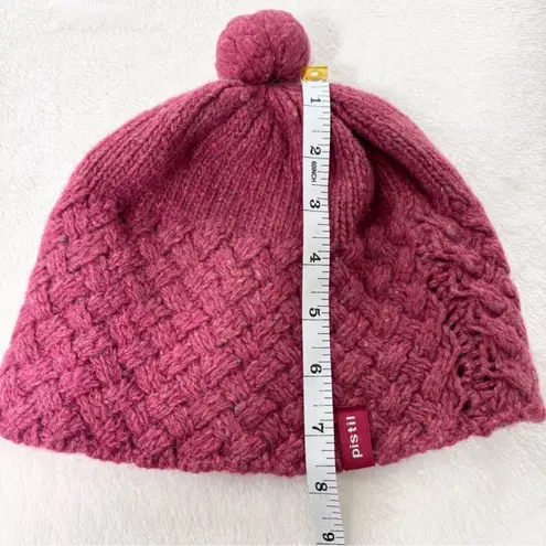 Pistil‎ Pink Knit Beanie Merino Blend Classic Fit One size