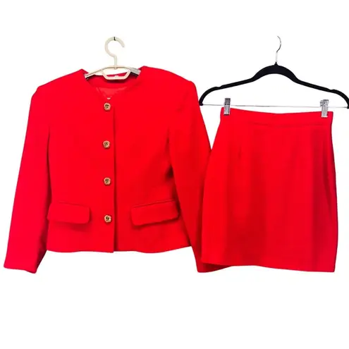 United Colors Of Benetton United Colors of Benetton Womens Suit Set Size 4 Vintage Business Elegant Skirt