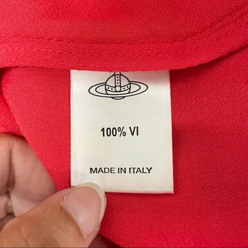 Vivienne Westwood Anglomania Coral Red Fond Dress