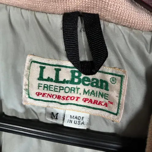 VTG LL Bean Penobscot Parka Jacket Insulated Outdoor Women's M Tan Size M