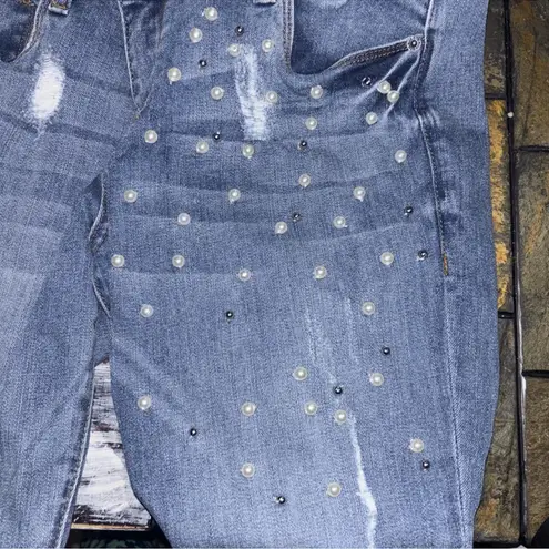 sts blue Taylor Tomboy Jeans Women's 28 Blue 5-Pocket Distressed pearls Straight