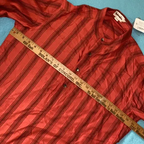 FABINDIA silk viscose long sleeve striped shirt dress Kurti pockets size 6 or M Size M