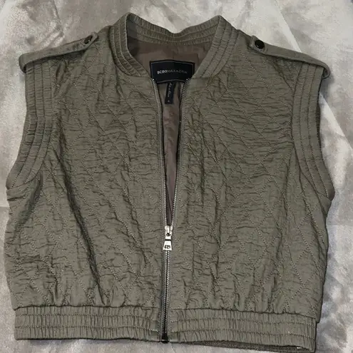 BCBGMAXAZRIA Green vest