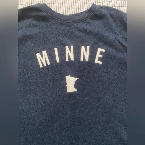 UP NORTH TRADING COMPANY Unisex Navy Minne Felt Crew, Size Women XL/Men Large Blue