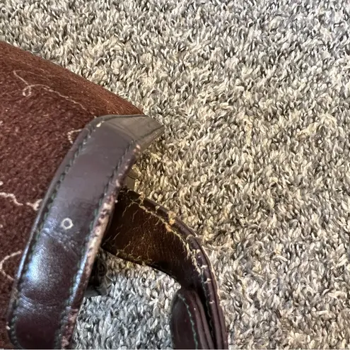 Givenchy Vintage 1970s Rare‎ Bordeaux Script Shoulder Bag Purse Made In Spain