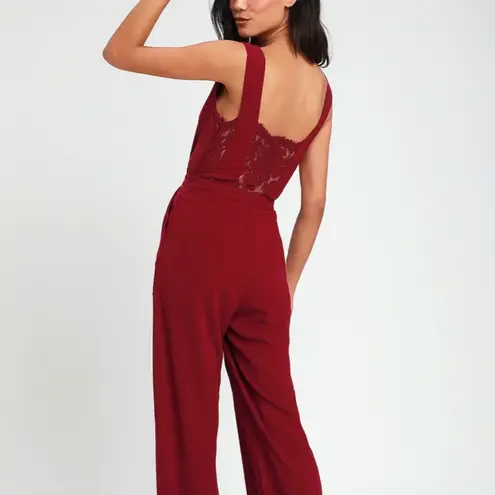 NWT. Kiska Burgundy Lace Wide