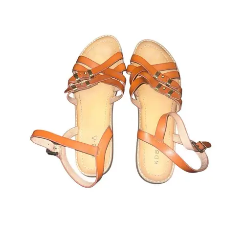 Kelsi Dagger ✨ Brooklyn Women's Sinergy Gladiator Burnt Orange Sz 9.5 Sandals✨