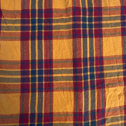 Urban Pipeline Yellow Orange Long Sleeve Button Down Flannel