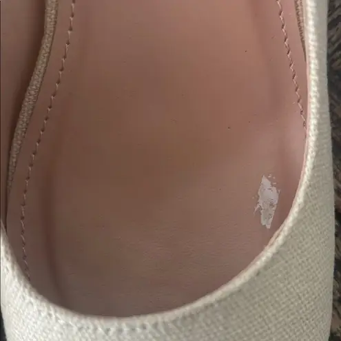 Women’s Beige Espadrille Wedge Heels Size 7.5 – Neutral Canvas