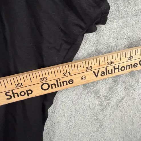 Mon Amie XL Black Lace Cold Shoulder Boho Chic Dolman Batwing Sleeve Romantic