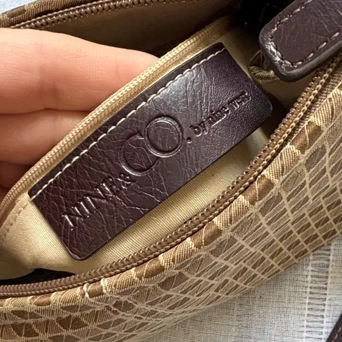 Nine & Co. Tan and Brown Y2k Shoulder Bag