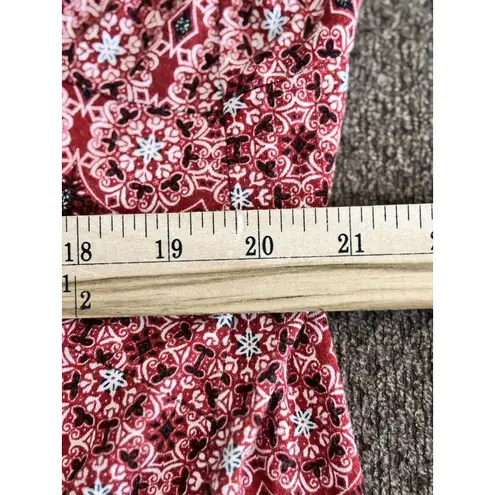 Rose + Olive Rose & Olive top size 1x multicolor geometric print 3/4 sleeves Fairy