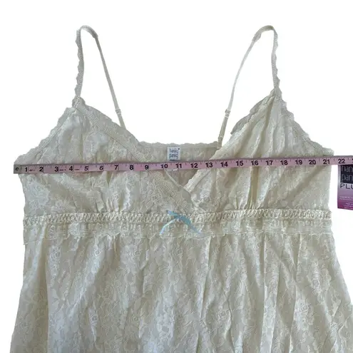 Hanky Panky Plus Ivory Lace Babydoll Teddy Lingerie Sleepwear Women’s Size 3X