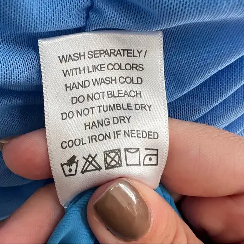 Michael Costello X Revolve Hilary Ruched Gown In Pale Blue