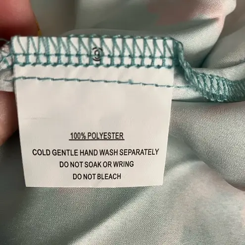 Here Comes the Sun NWT Portland One-Shoulder Maxi Dress Floral Mint, Small