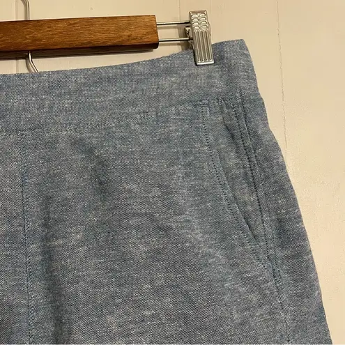 Gap  Women’s High Rise Linen Blend Chambray Shorts Sz Medium Contemporary Casual