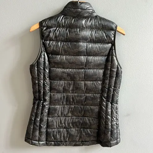 32 Degrees Heat Camo Puffer Vest Packable Green Camouflage Sleeveless Medium