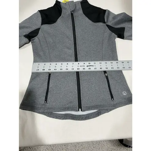 Woman’s Vogo Athletics Small Gray Black Zip Up Athletic Jacket