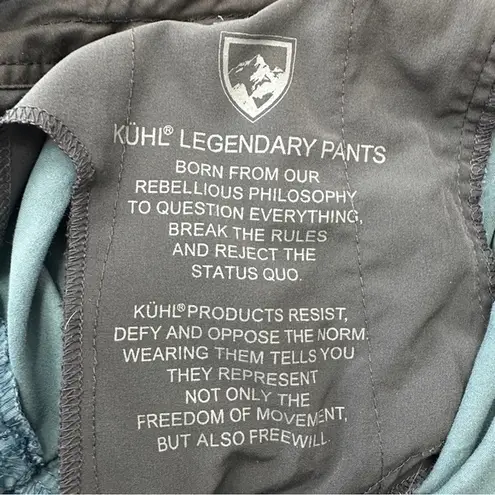 Kuhl Legendary Pants Womens 12 Short Blue Roll Up Lightweight Hiking Outdoor