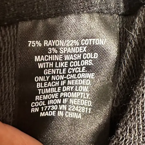 Mossimo Women’s Black Jacket Cardigan Size M Draped Front Long Sleeve Pockets Size M