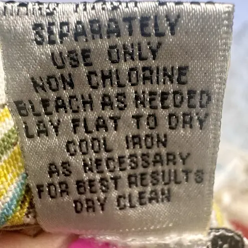 John Paul Richard Tropical Pure Linen Skirt Sz 14 Leaves Hibiscus Beach Umbrella