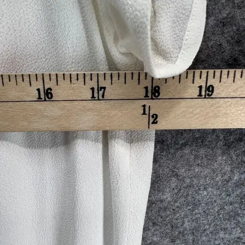 REVOLVE IKKS Dress US 6 EU 38 White Viscose Lace Up Pockets Sporty Casual Chic