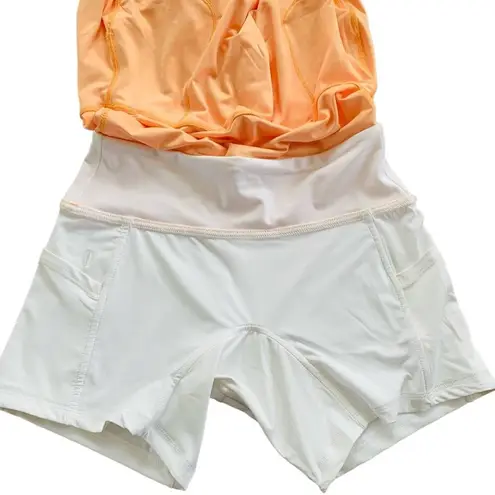 Peter Millar  Performance Stretch Convertible Swing Skort Skirt Orange Small